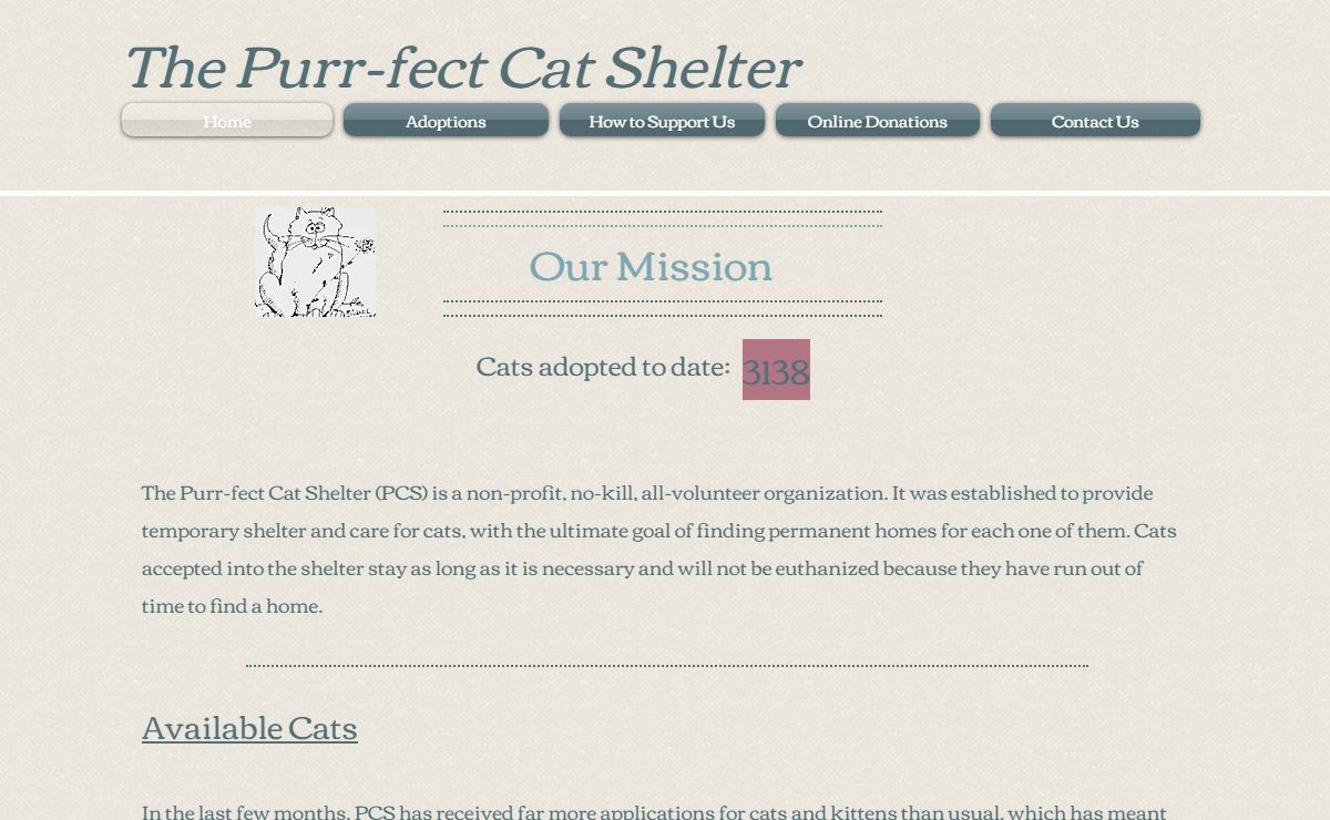 Home | PurrfectCatShelter