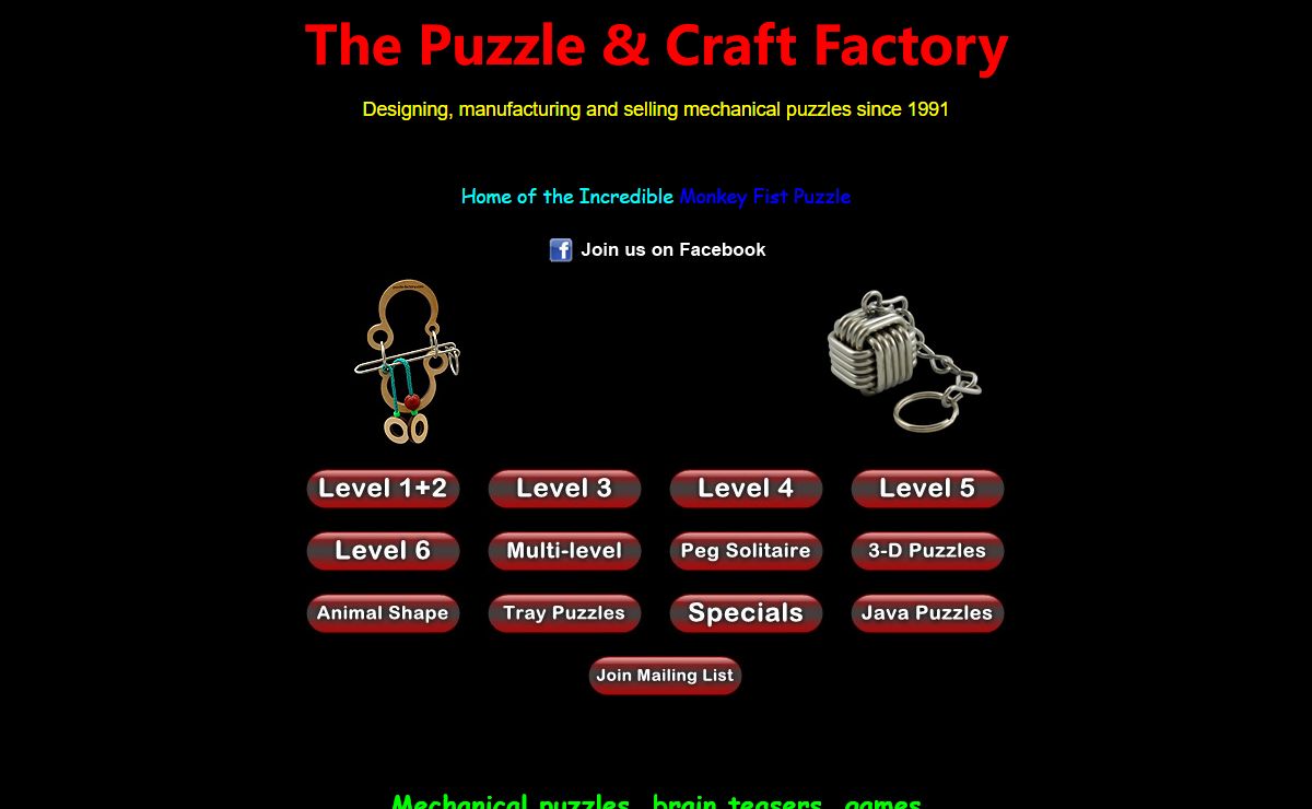 The Puzzle & Craft Factory - Puzzles & Brain Teasers