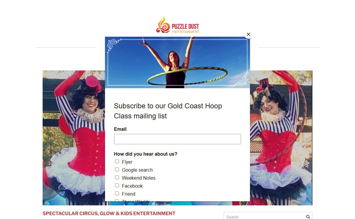 Puzzle Dust Entertainment - Circus Acts | Glow Shows | Hula Hoopers | Hens Parties | Queensland, NSW, and Melbourne