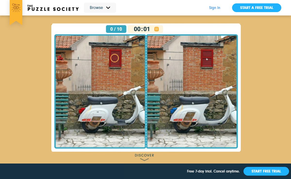 The Puzzle Society: The best puzzles online. Updated daily.