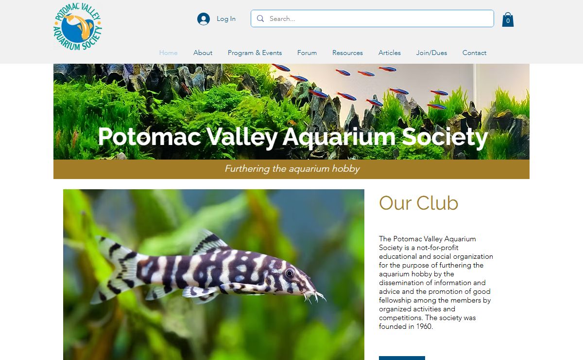 Home | Potomac Valley Aquarium Society, Inc.