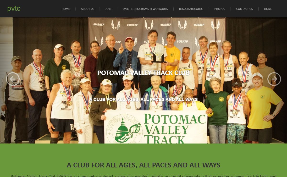 Potomac Valley Track Club - Home