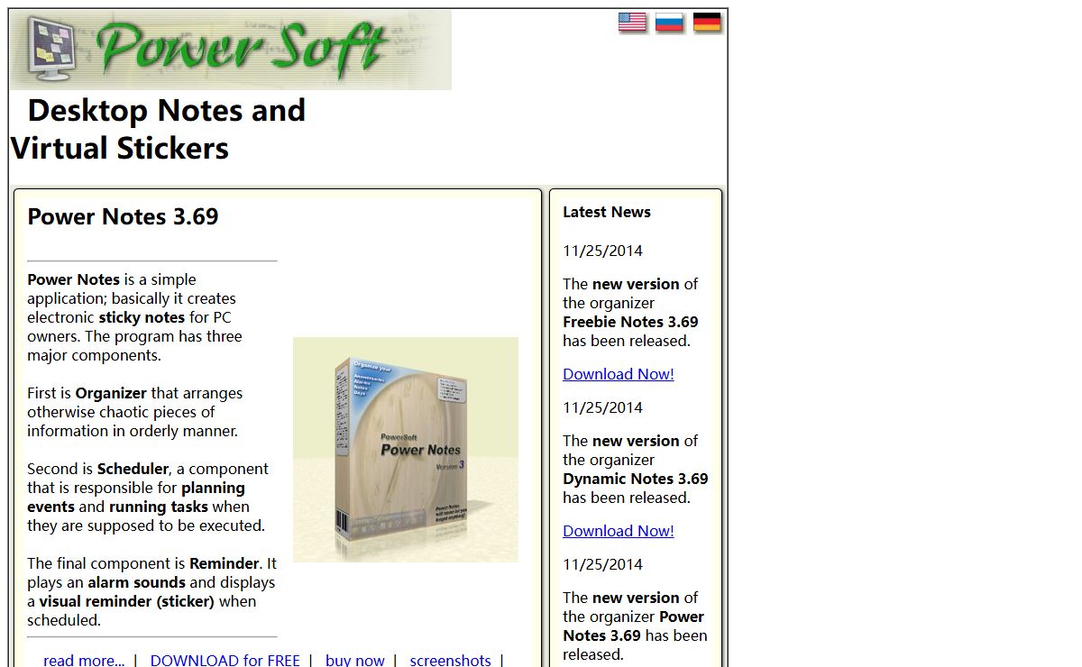 Organizer, reminder, self-stick and notes manager - Power Soft