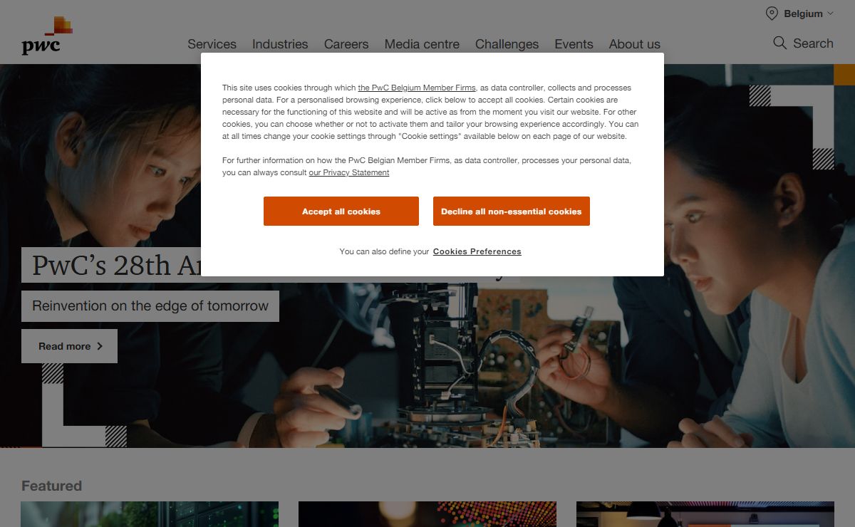 PwC Belgium: audit, tax and consulting services