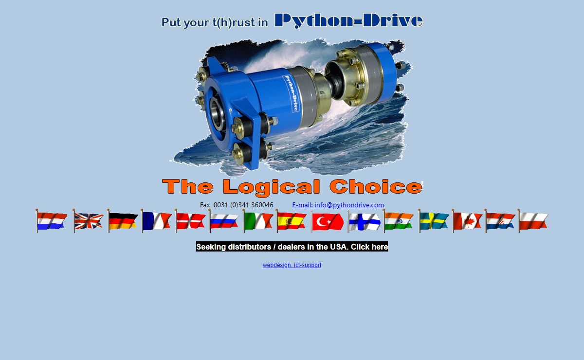 Pythondrive The ideal flexible and vibration-free drive unit
