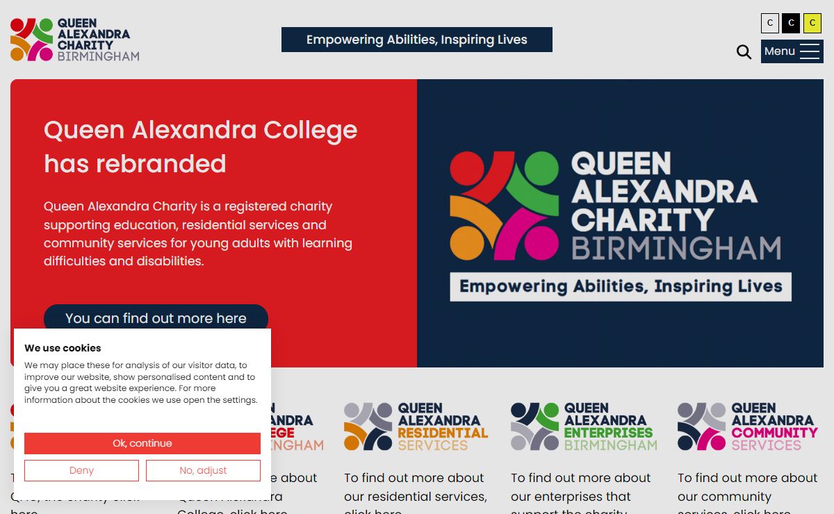QAC Queen Alexandra College Birmingham - National college for people with disabilities.