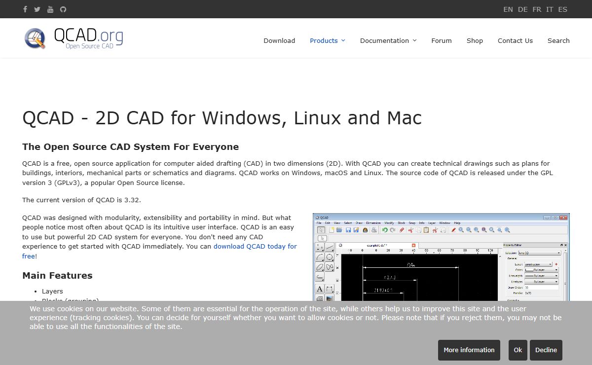 QCAD - QCAD: 2D CAD