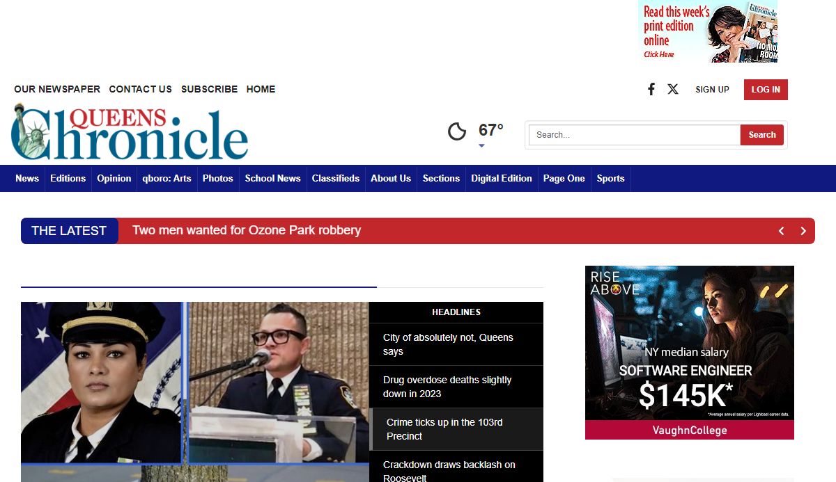 qchron.com | Local Community, Entertainment, Politics, Transportation & School News for Queens New York.