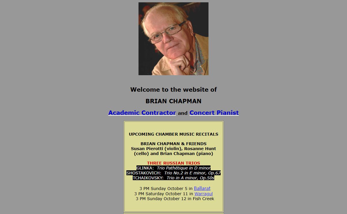Brian Chapman's Website