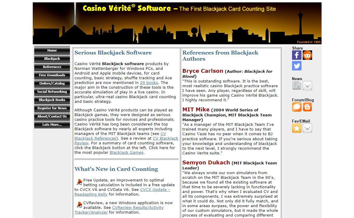 Blackjack Card Counting Software and Advice