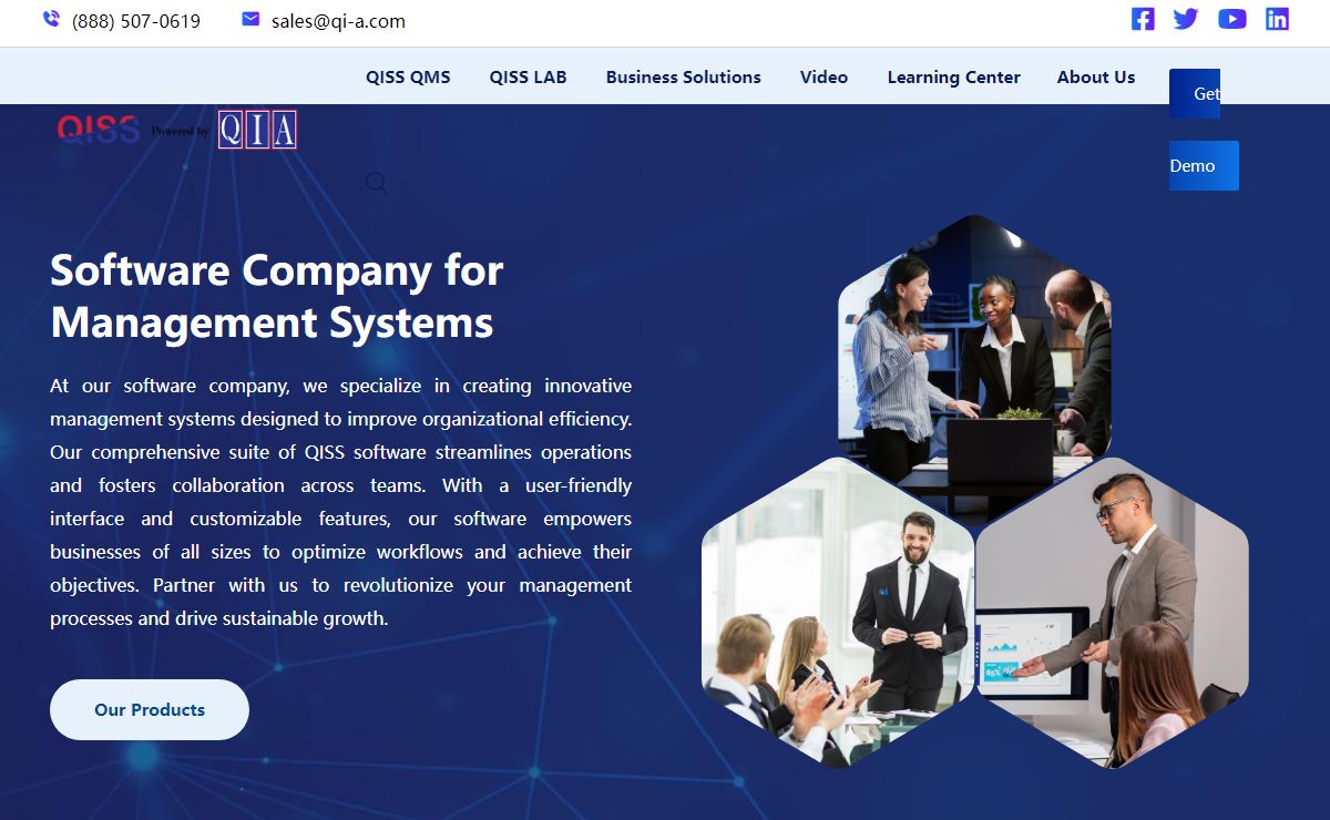 Software Company for Management Systems | QIA | Contact Us