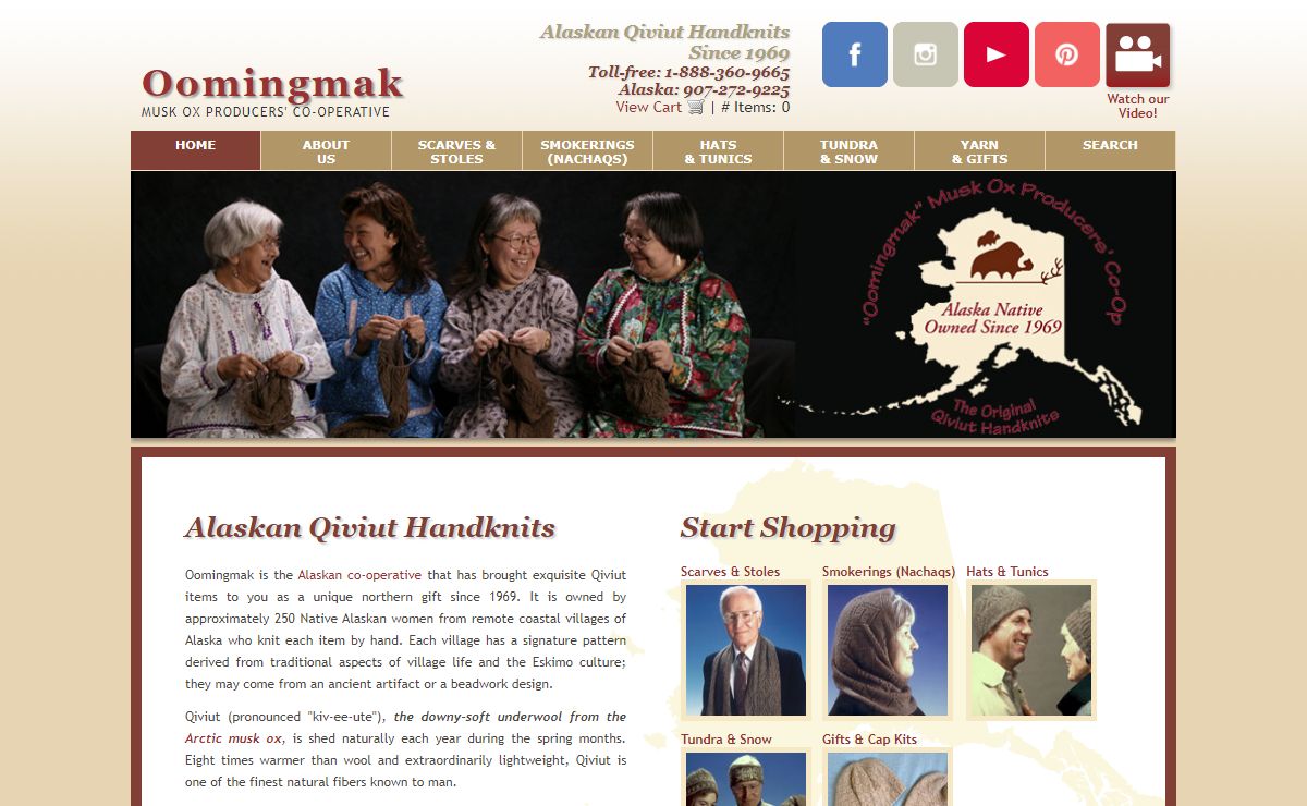 Oomingmak - Original Alaskan Qiviut Handknits Store