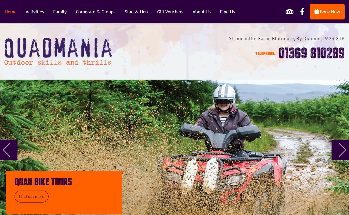 Quad biking, archery, clay shooting and multi activity | Quadmania Scotland