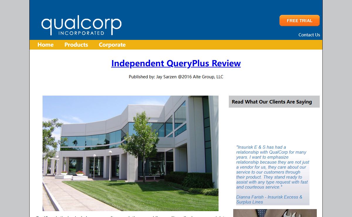 Welcome to QualCorp.com