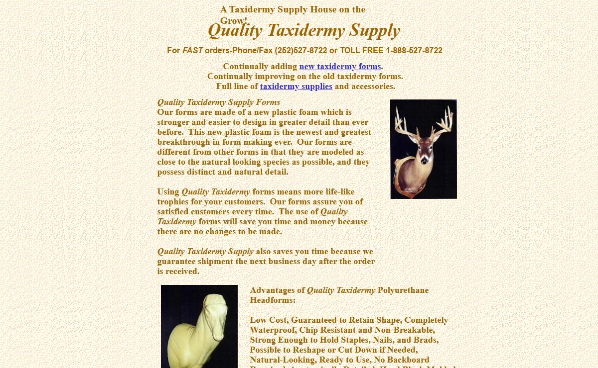 Quality Taxidermy Supply Taxidermy Supplies Taxidermy Forms