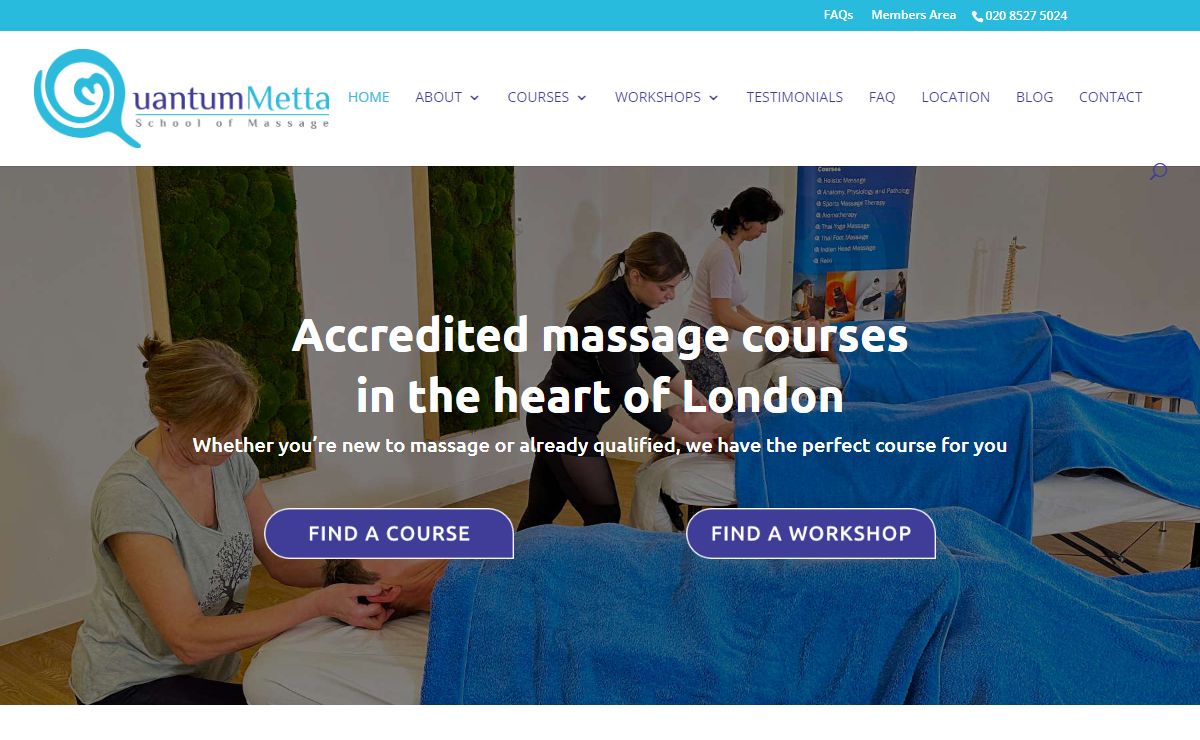 Massage Courses in London | Quantum Metta School of Massage