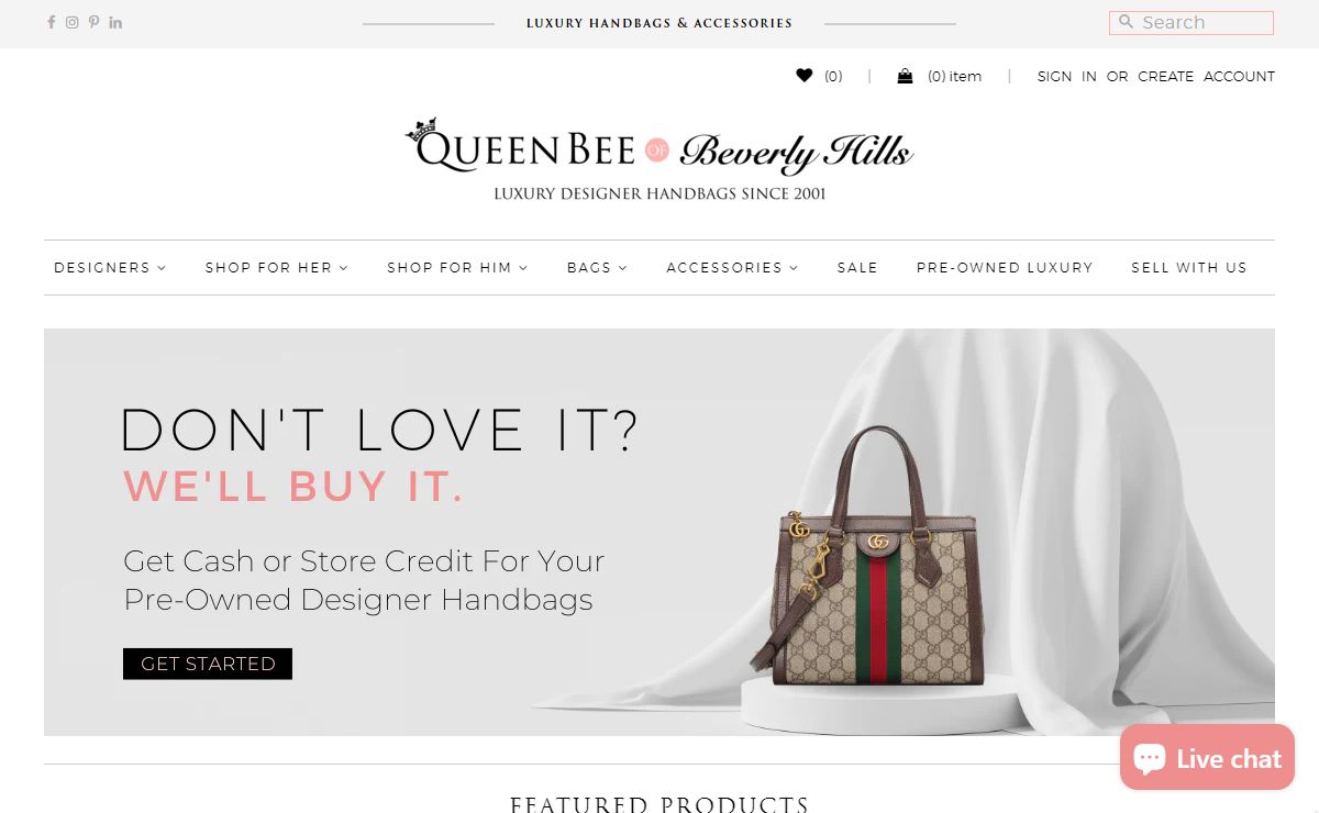 Queen Bee of Beverly Hills | Designer Handbags and Brands