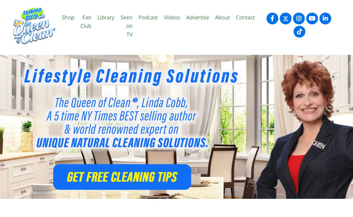 Natural Cleaning Solutions and Advice from the Queen of Clean