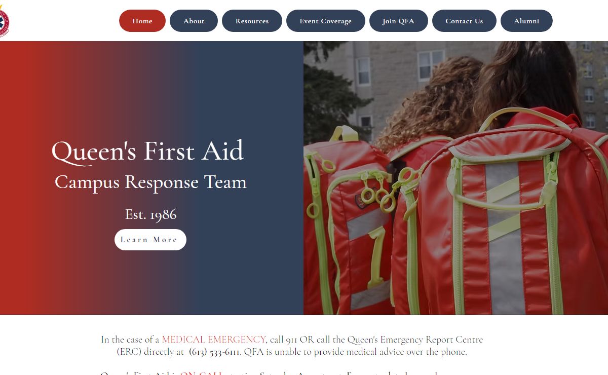 Home | Queen's First Aid