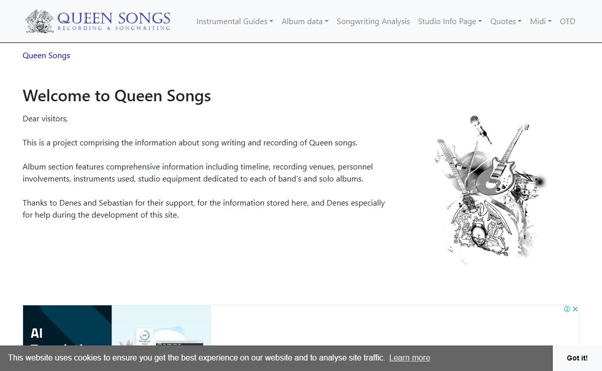 Welcome to Queen Songs | Queen Songs