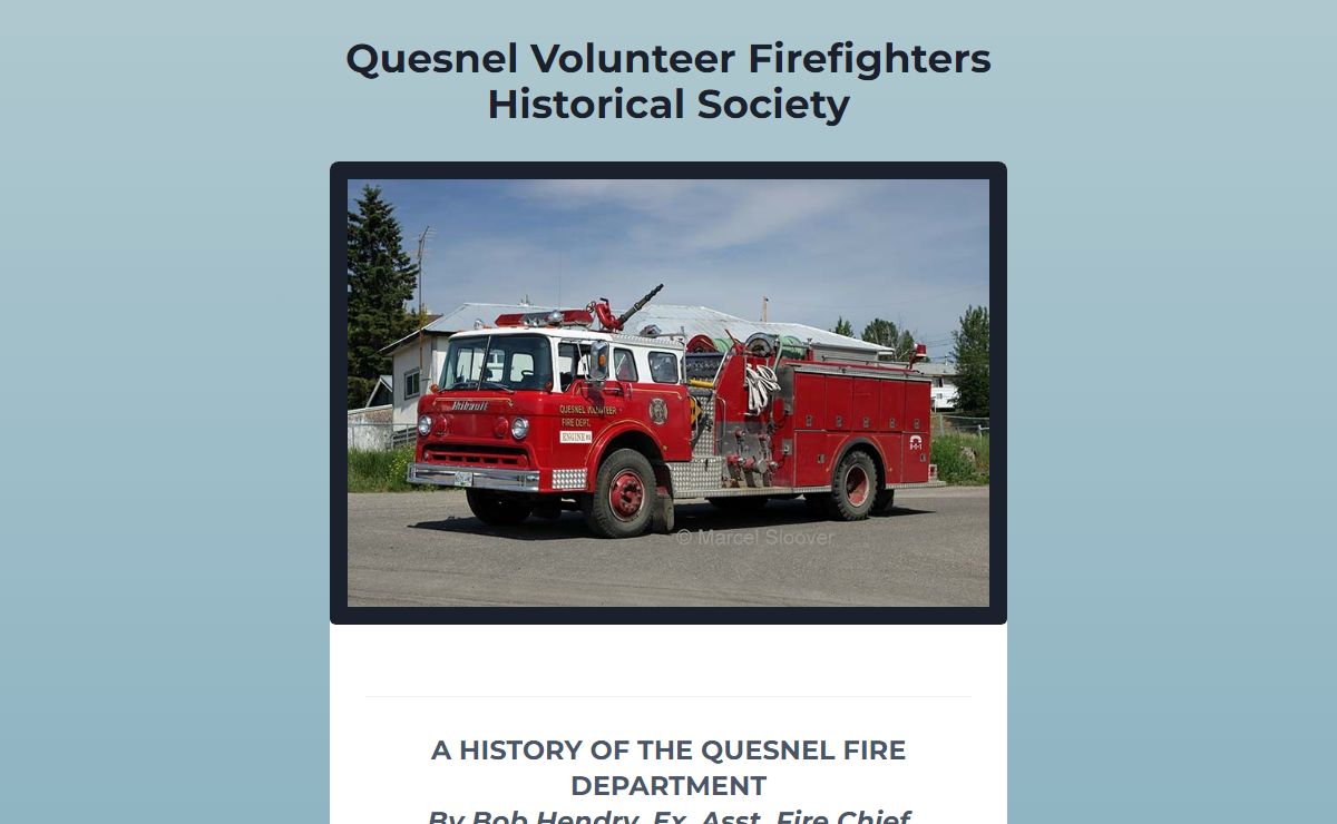 Quesnel Volunteer Firefighters Historical Society