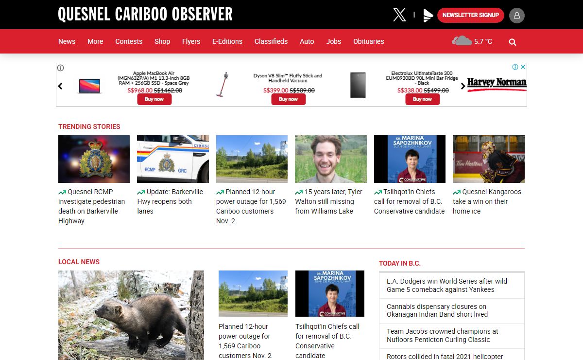 Welcome to the Quesnel Cariboo Observer - Quesnel Cariboo Observer