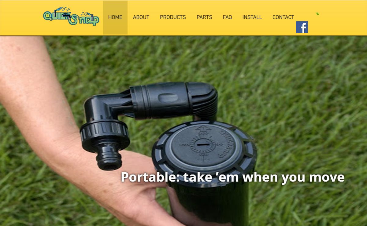 Buried in-ground lawn sprinklers | Quick-Snap Sprinklers
