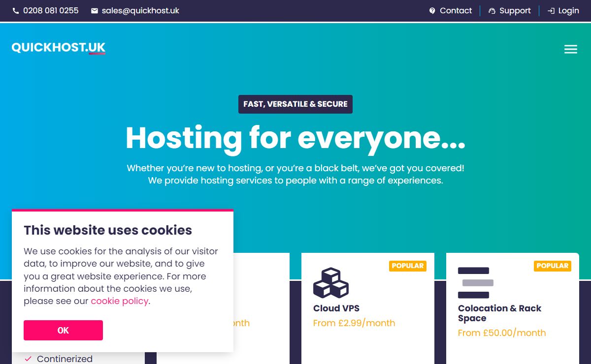 Colocation, Dedicated Servers, Cloud VPS, Web Hosting - QuickHostUK