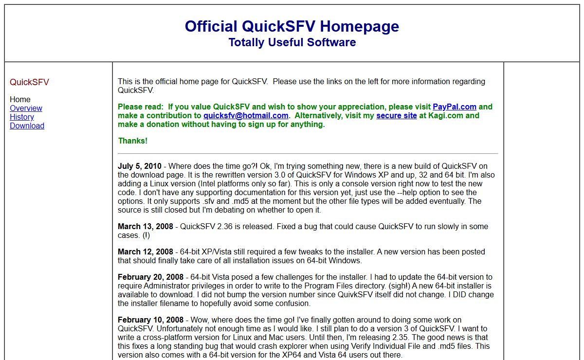 Official QuickSFV Home Page