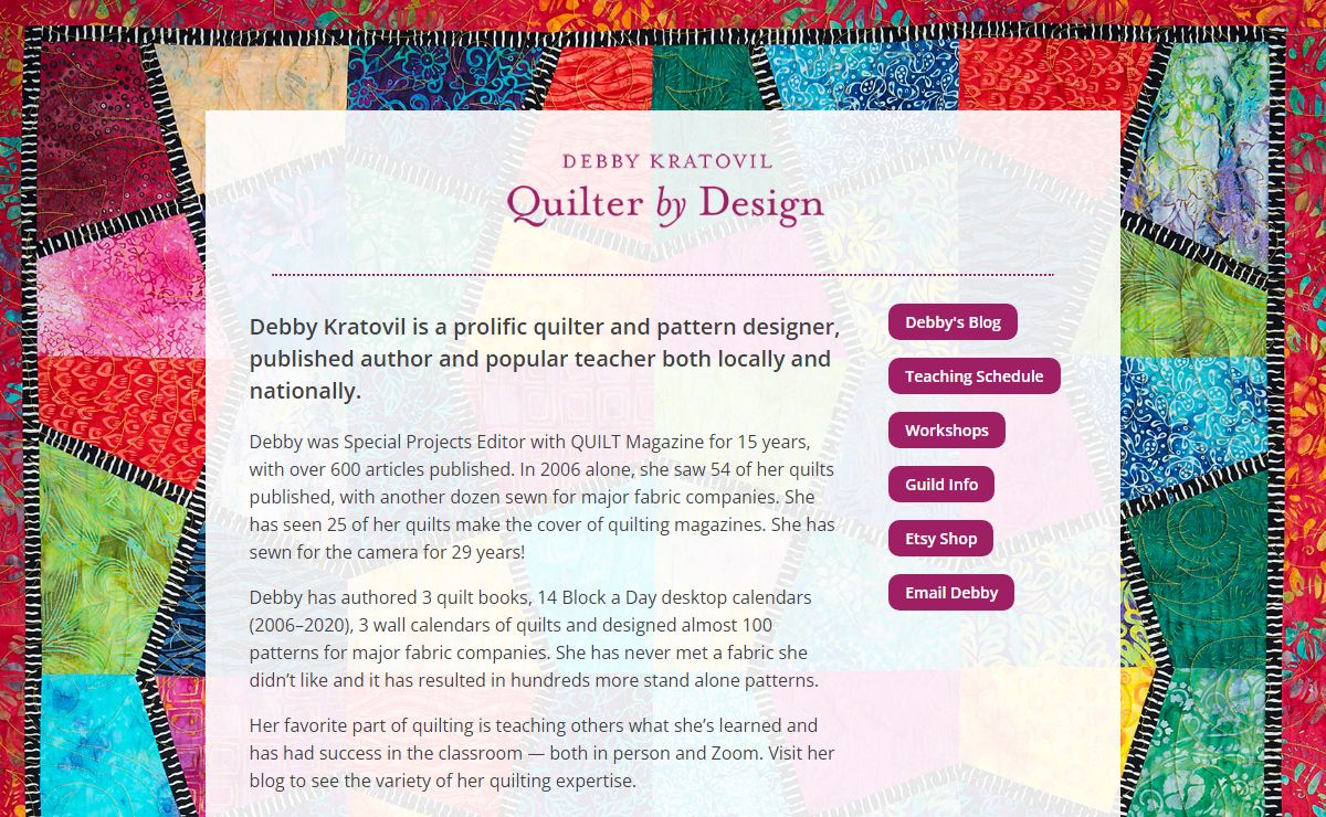 Debby Kratovil | Quilter by Design