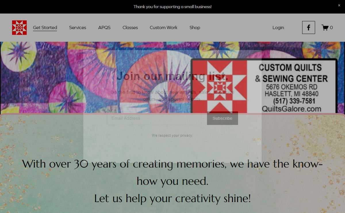 Custom Quilts & Sewing Center
