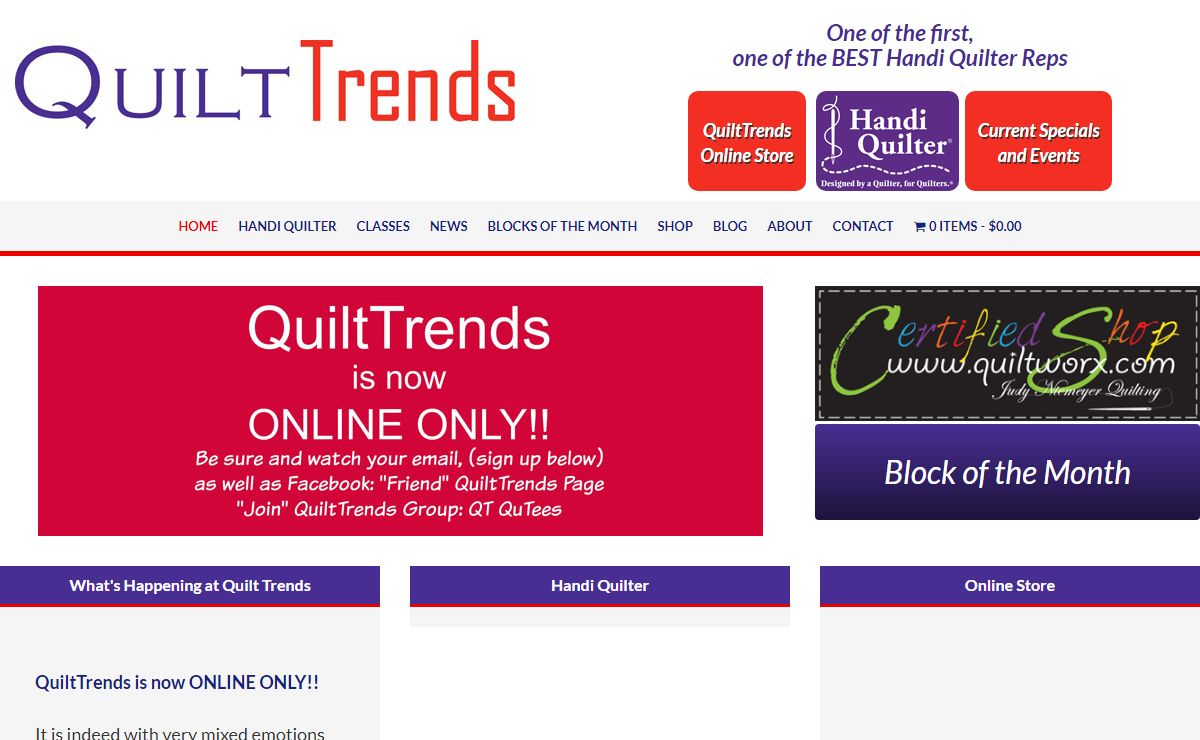 Quilting Fabric, | Handi Quilter | QuiltTrends | Columbus, OH