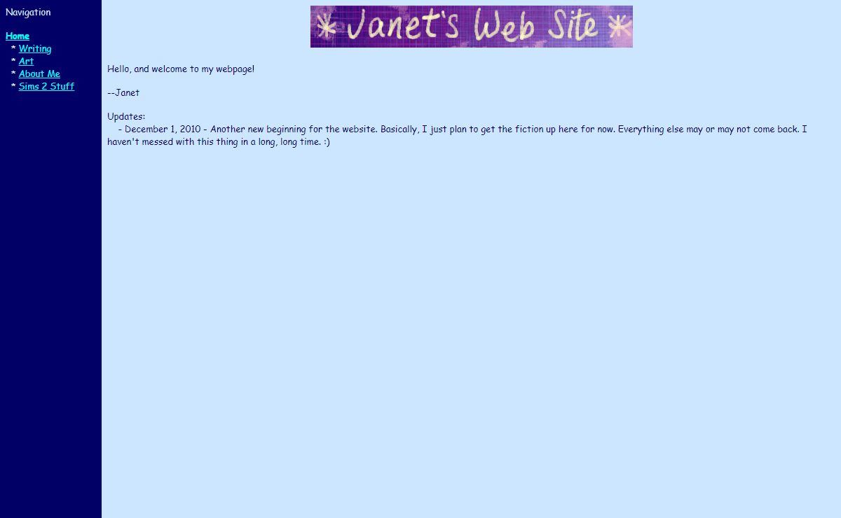 Janet's Web Site!