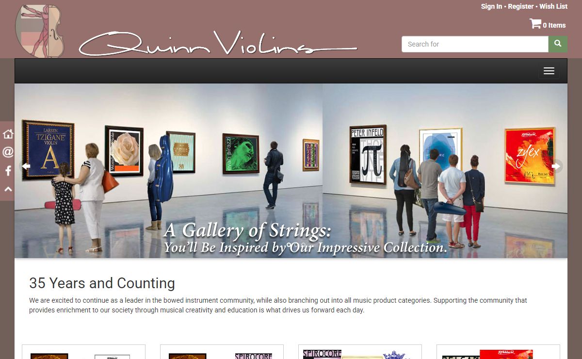 Quinn Violins: Online String Shop