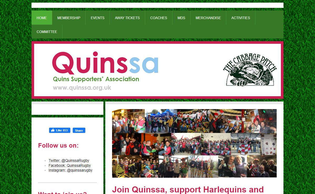 Quinssa - Quins Supporters' Association - Harlequins Rugby