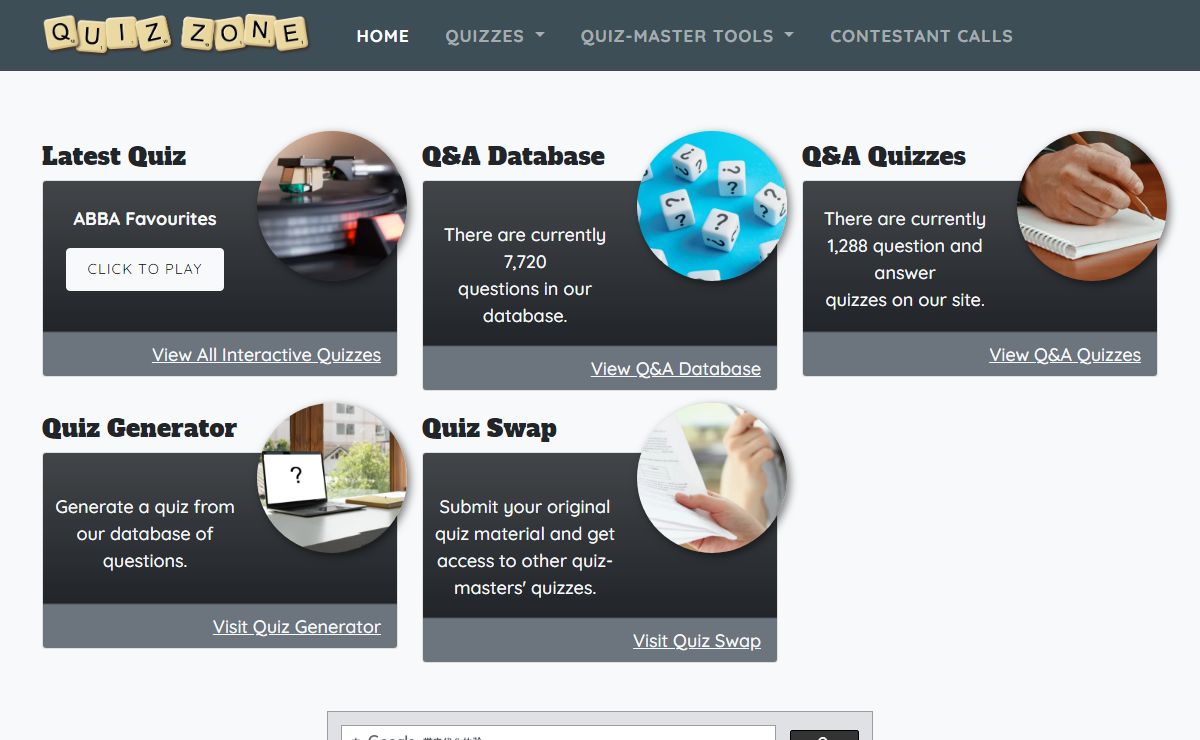 quiz-zone: quiz questions and quizzes for fun or for help in compiling quizzes