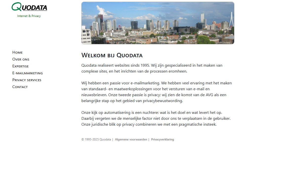 Welkom bij Quodata - Internet en Privacy Services
