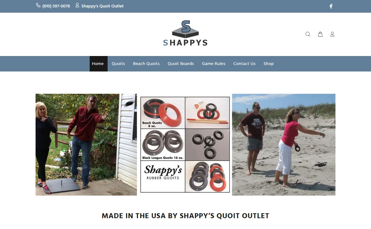 Shappys – Rubber Quoits and Boards Made in the USA – Shappy's
