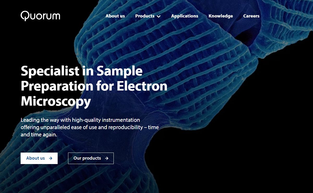 Quorum Technologies | Microscopy Coating | Cryogenics