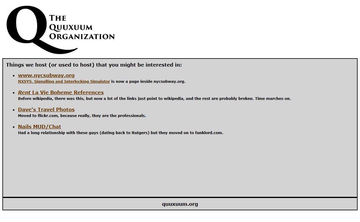 The Quuxuum Organization