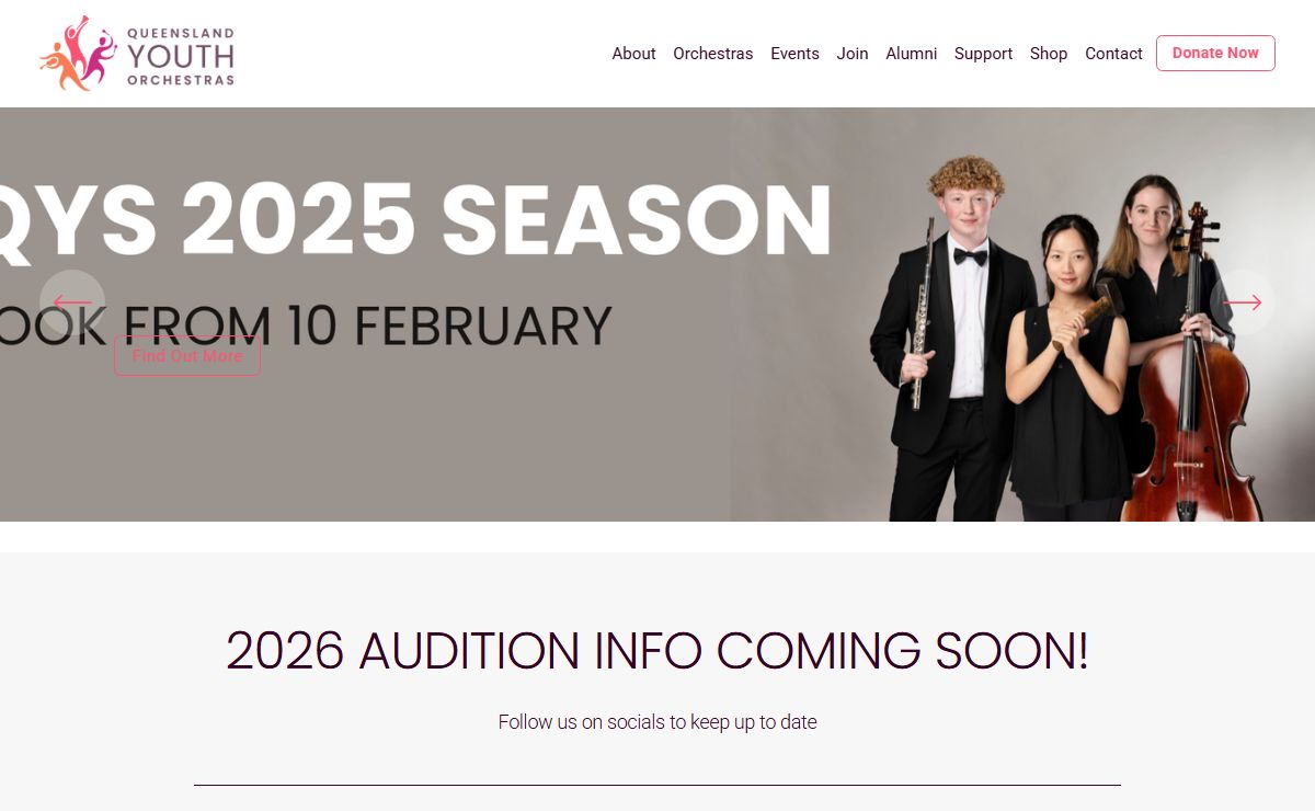 Queensland Youth Orchestras | Brisbane, Australia