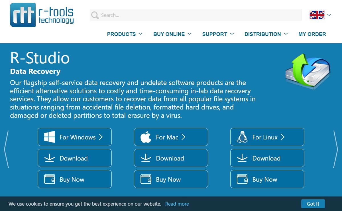 Data Recovery Software and Undelete from R-TT