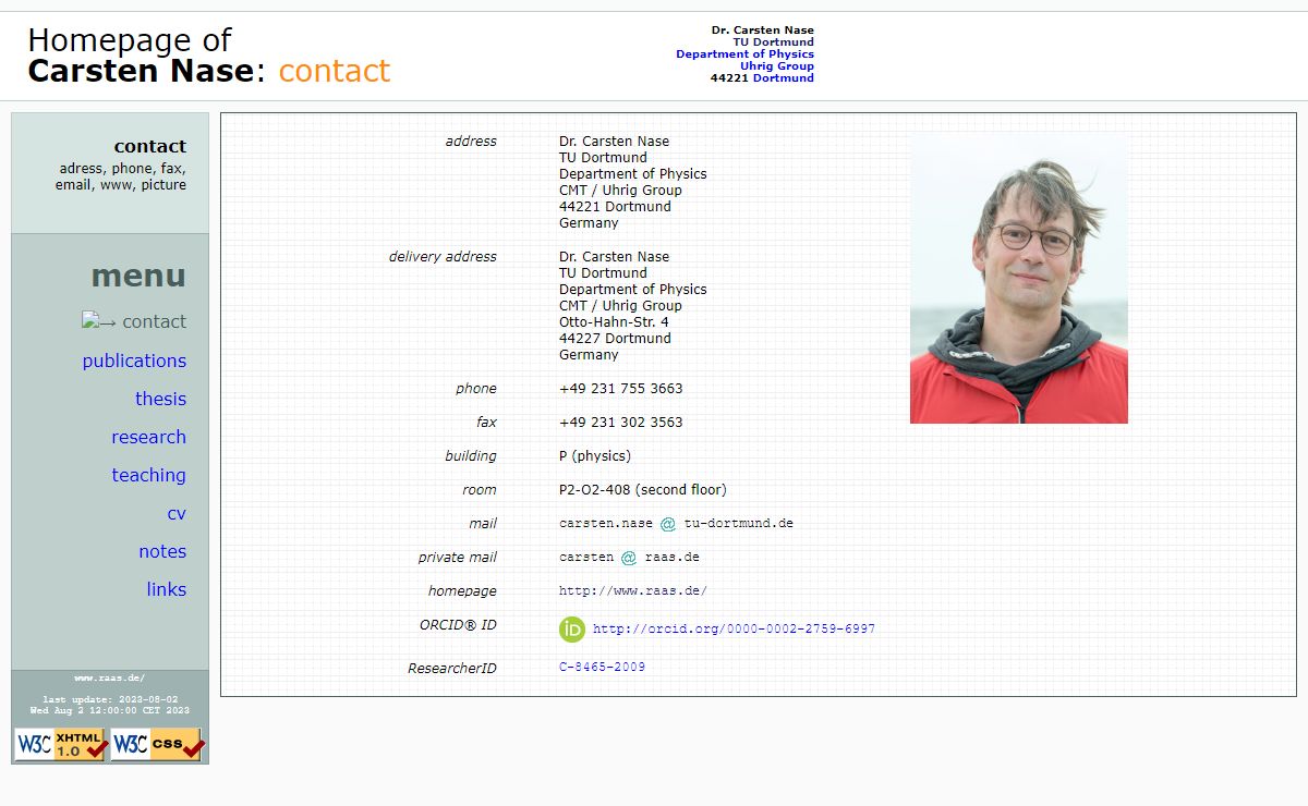 Carsten Nase: homepage