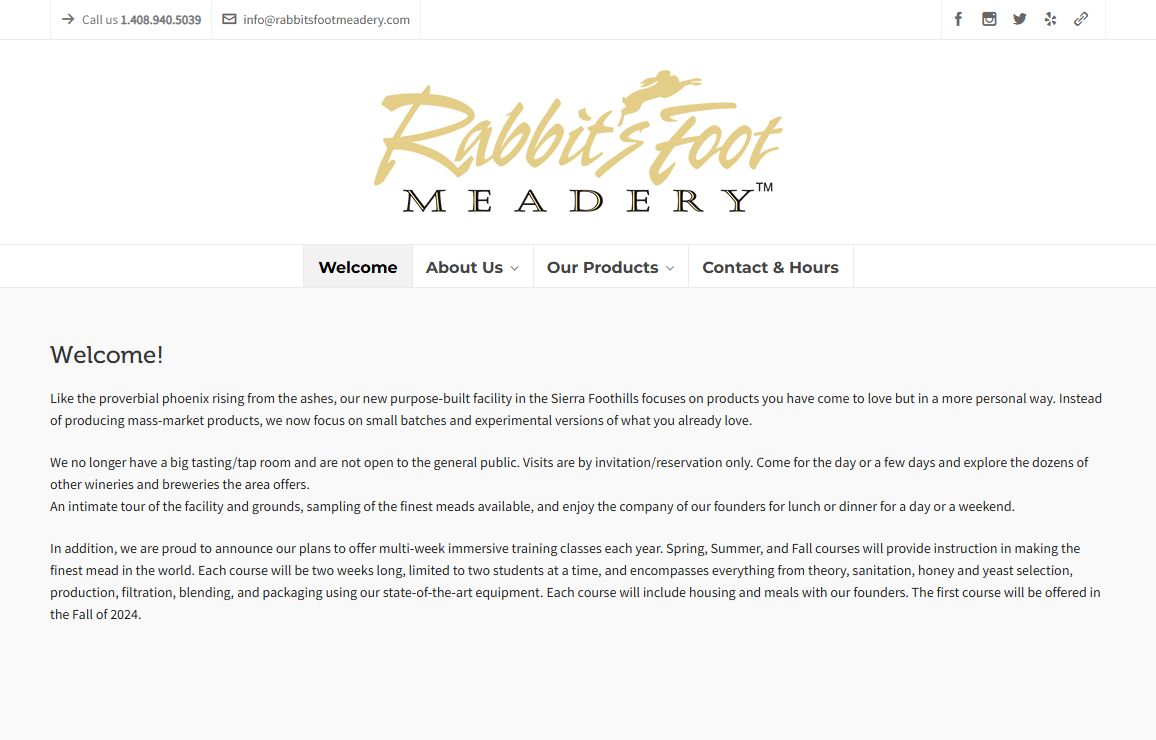 Rabbit's Foot Meadery – Finest Mead and Cider