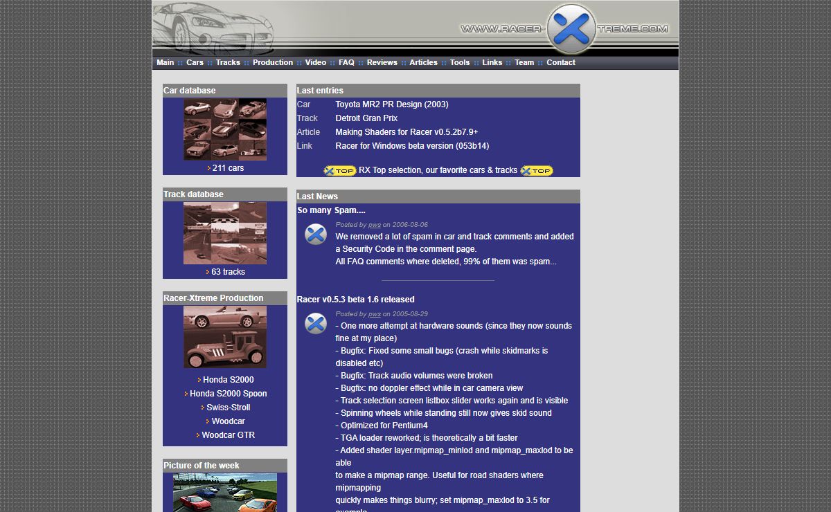 Racer-Xtreme - Cars, Tracks and Tools for Racer