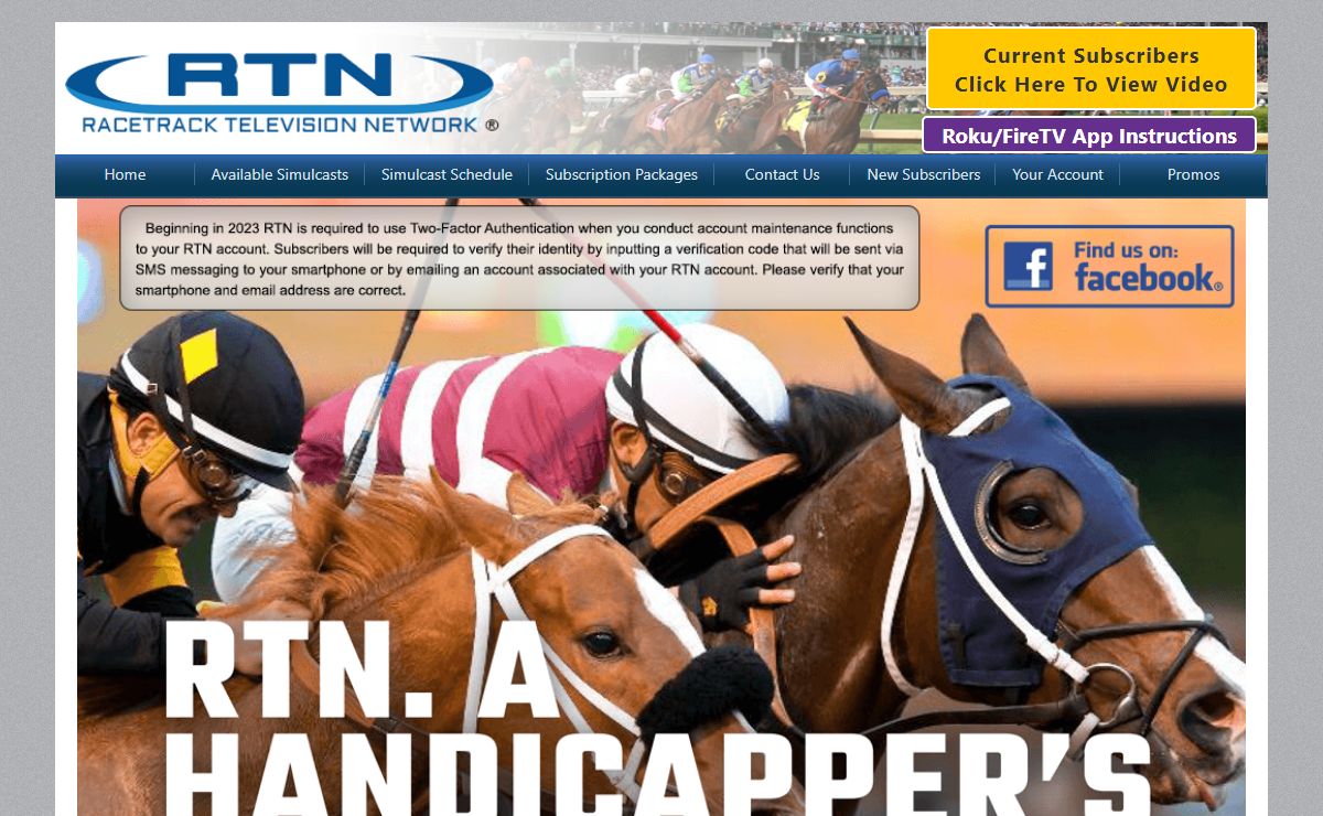 Racetrack Television Network - Home Page
