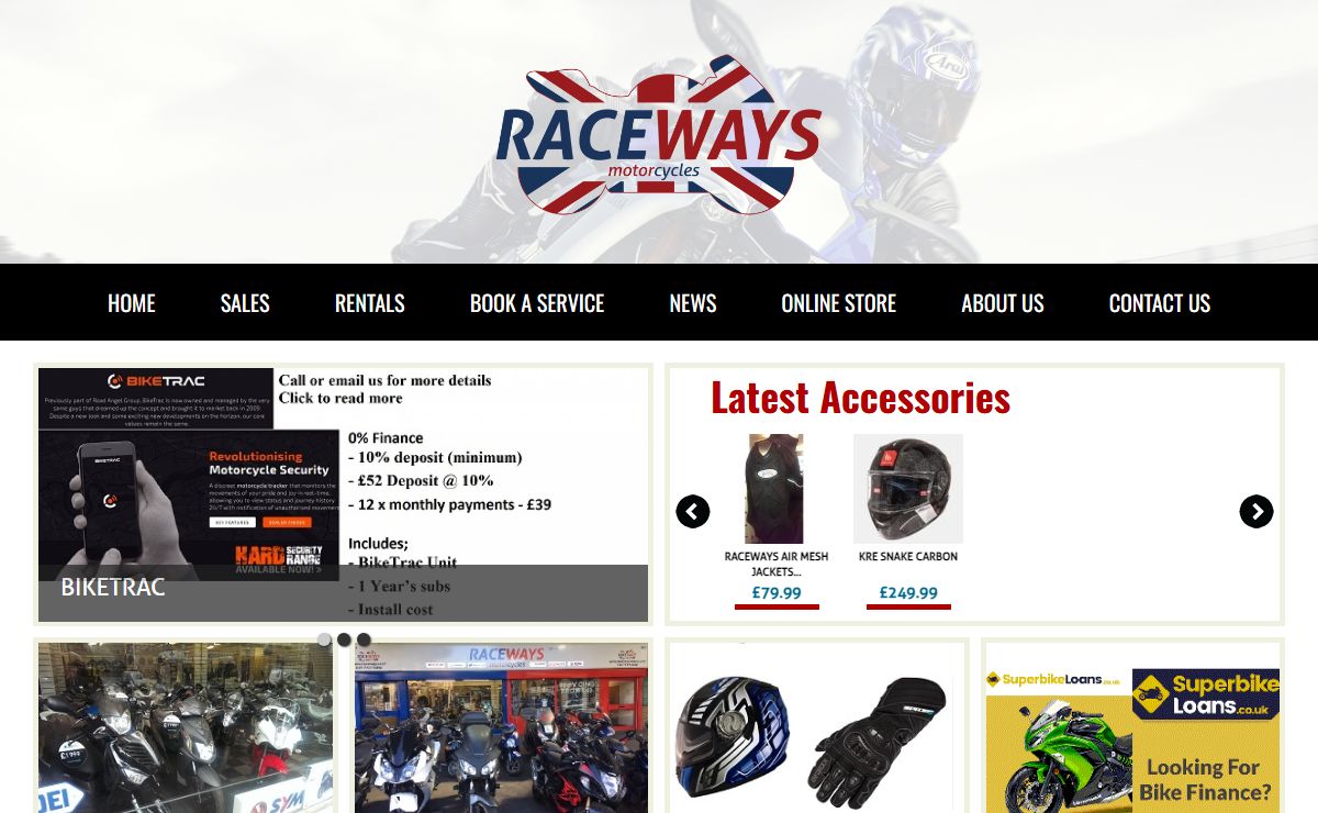 Raceways Home - Raceways Motorcycles Home - Raceways Motorcycles
