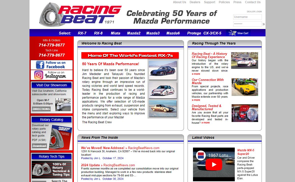 Racing Beat - Mazda Performance Specialists