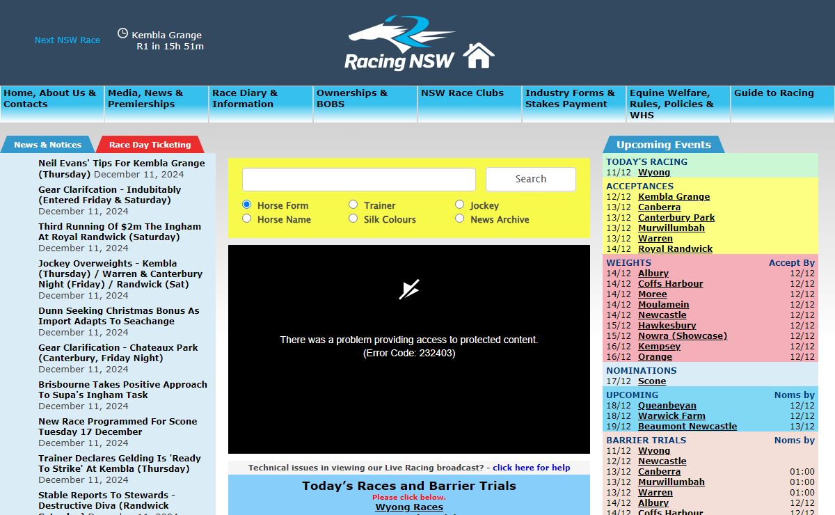 Racing New South Wales