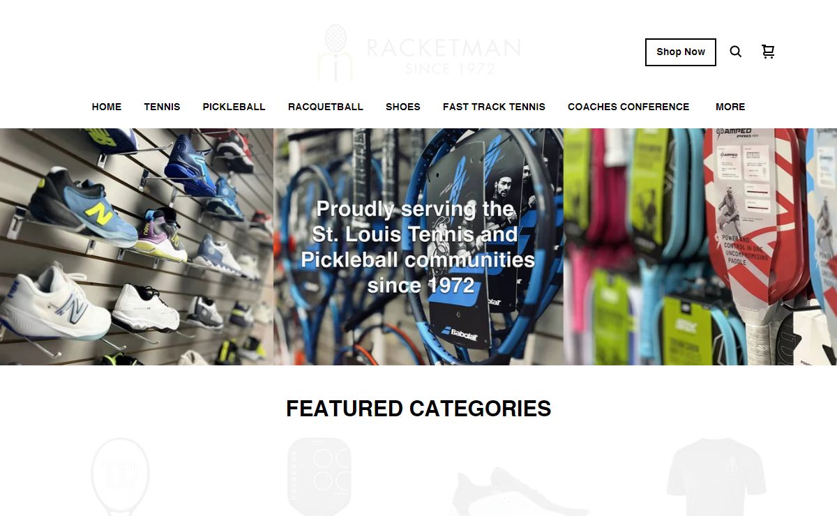Tennis & Pickleball | Racketman - St. Louis Tennis and Pickleball Store - Shop Online or In-Store